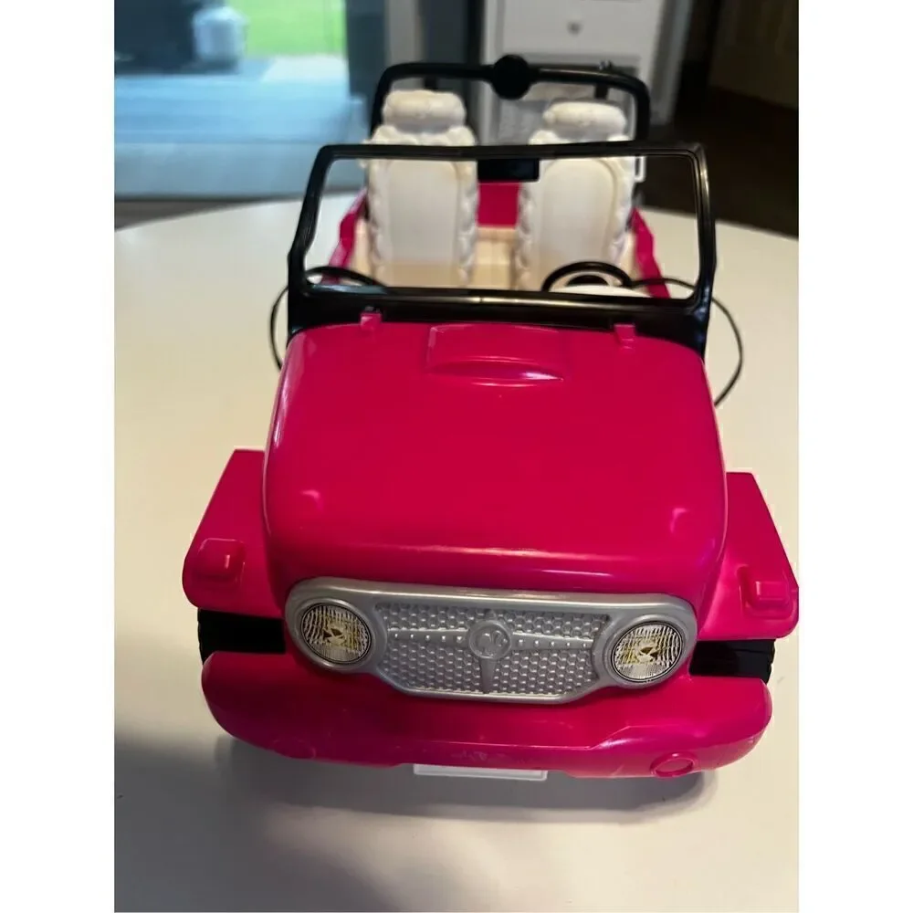 Mattel Barbie Car Beach Cruiser Truck Pink Jeep Toy Accessory Playset Car